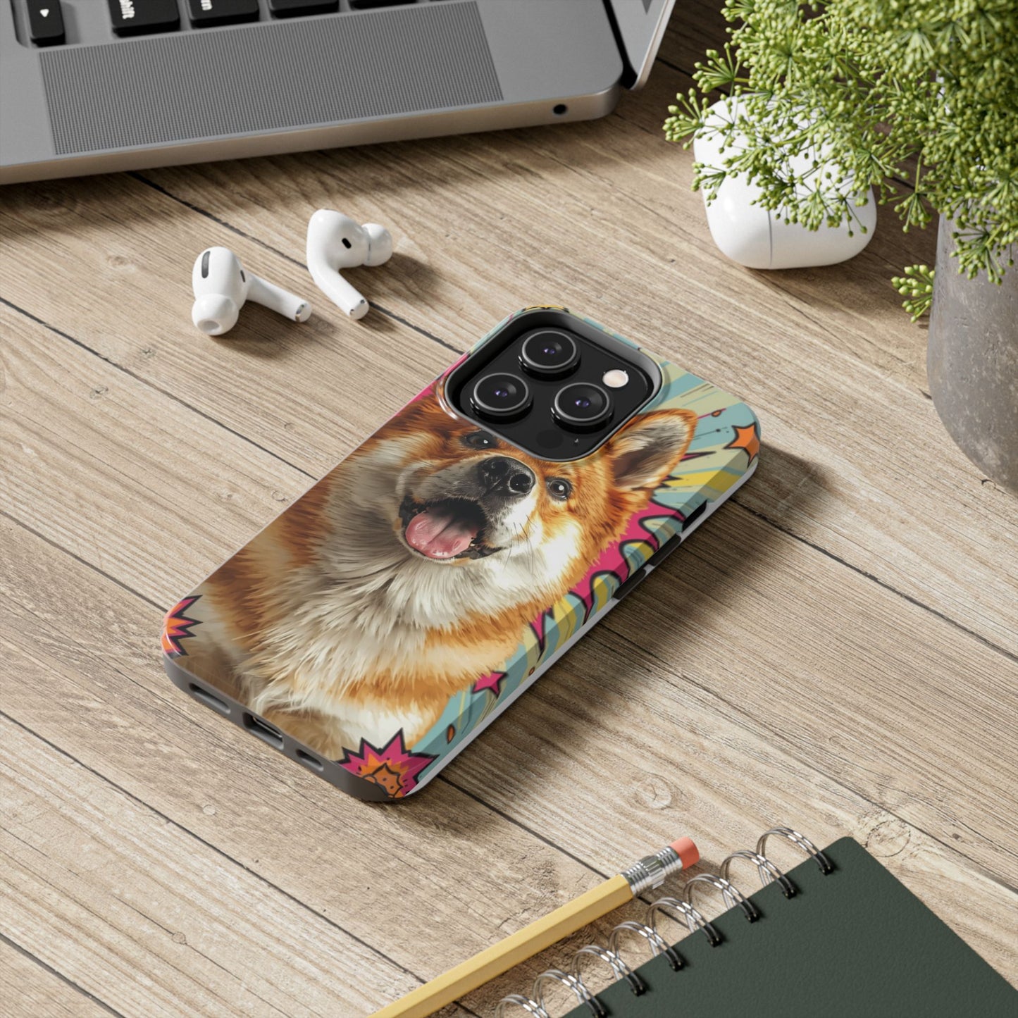 Playful Dog Tough Phone Case - Durable & Stylish Pet Lover Gift