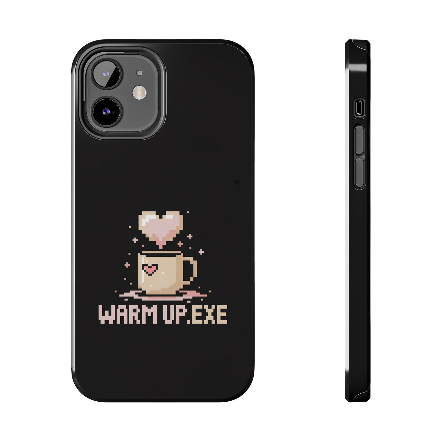 Warm Up.EXE Tough Phone Case - Cute Pixel Art Design for Tech Lovers