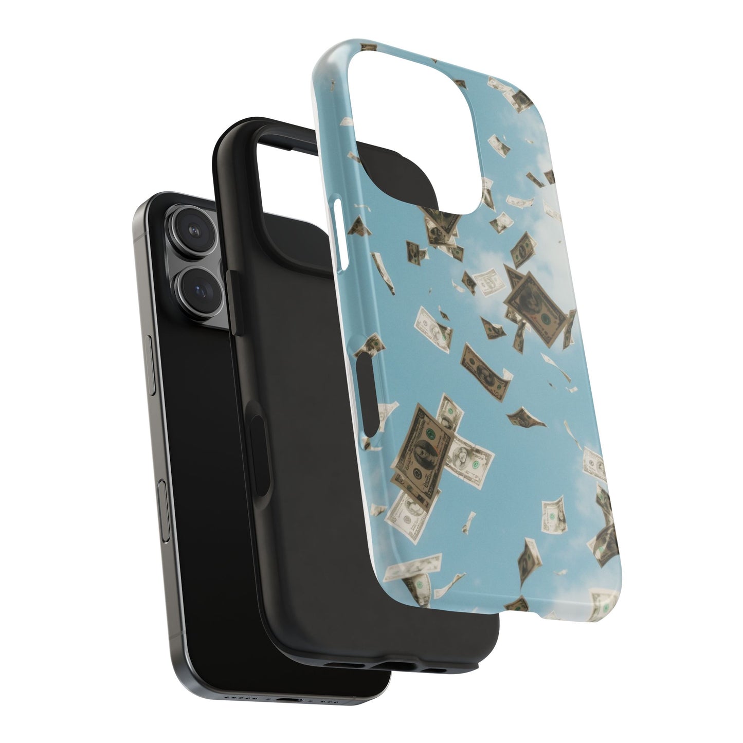 Cinematic Money Rain Phone Case | Tough & Stylish Accessory for Trendsetters, Gift for Birthdays, Graduations, and Celebrations