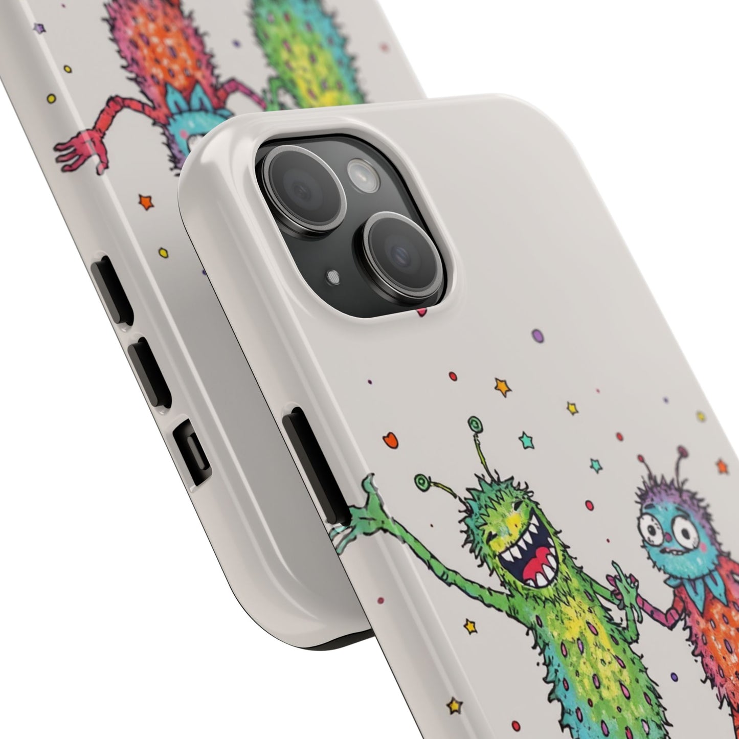 Colorful Monster Tough Phone Case - Fun and Playful Design