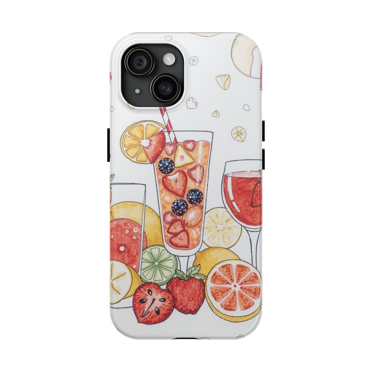Colorful Fruit Cocktail Tough Phone Case - Perfect for Summer Vibes