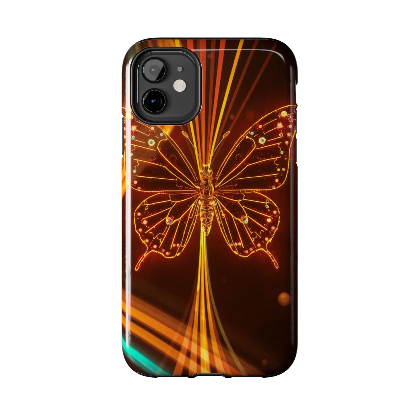 Elegant Butterfly Tough Phone Case - Stylish Protection for Nature Lovers