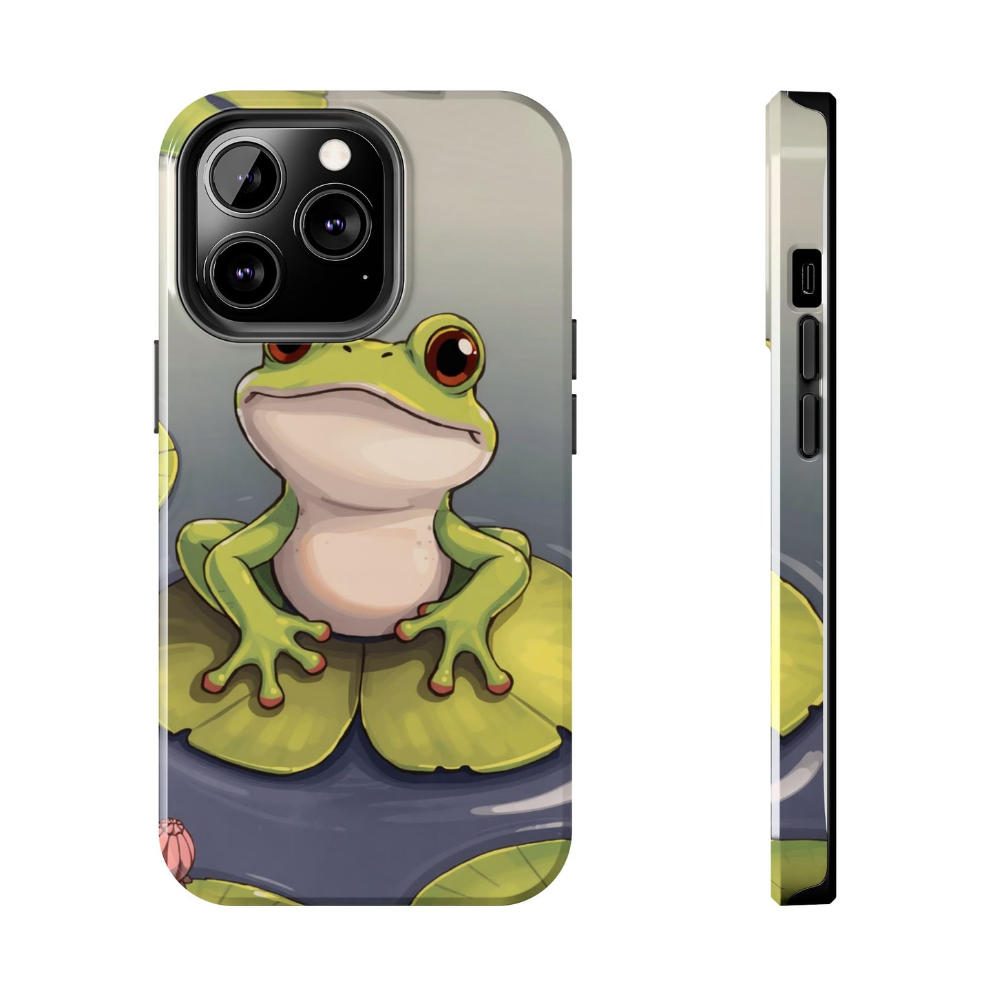 Cute Frog Tough Phone Case - Durable Protection with Nature Vibe