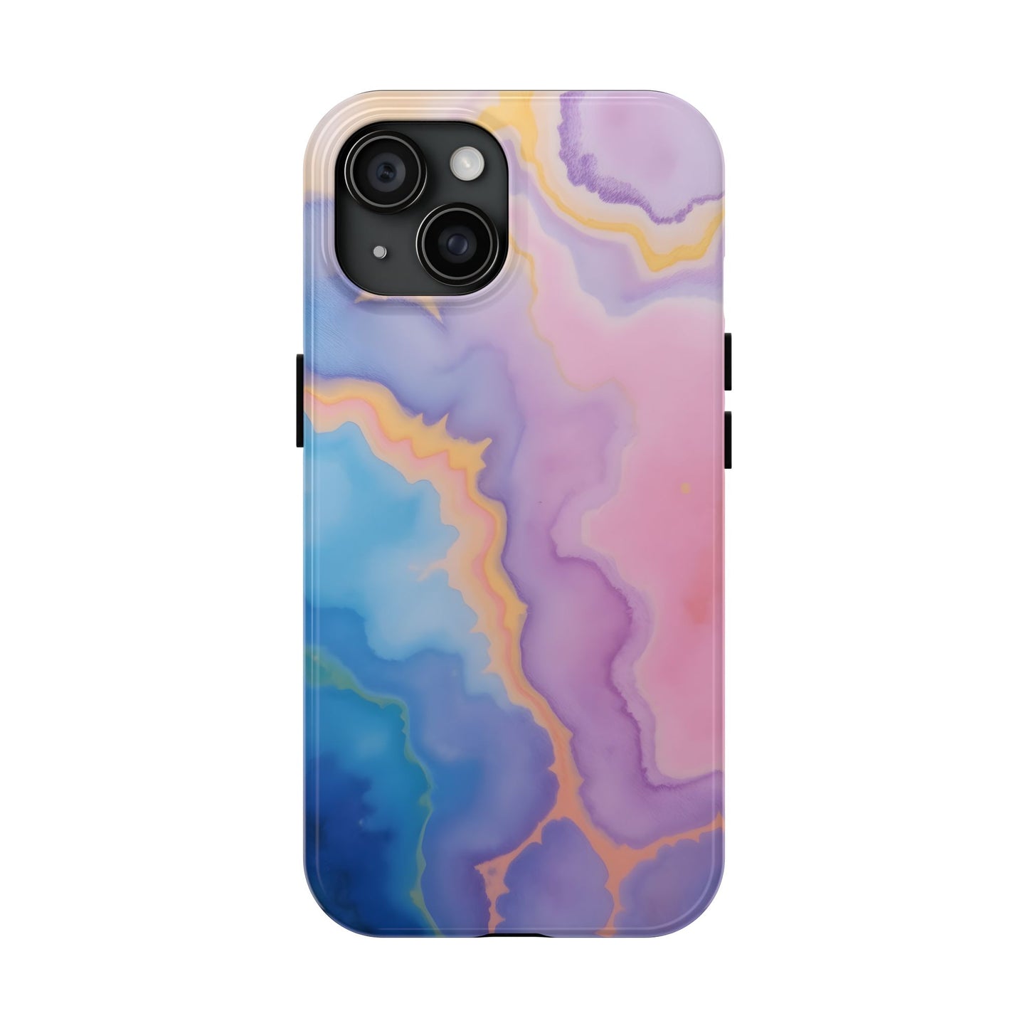Watercolor Abstract Colors Tough Phone Case - Protective Cover for iPhone
