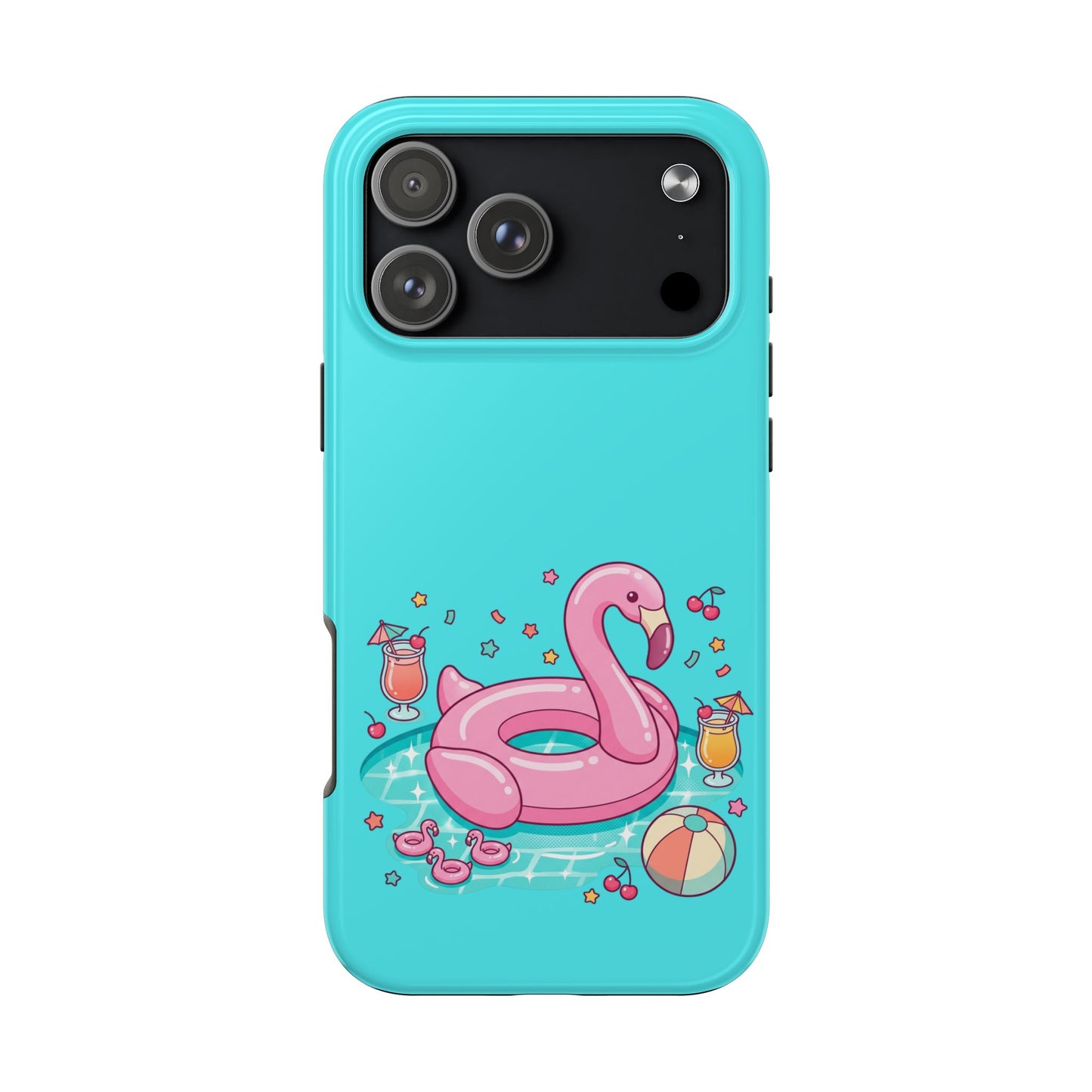 Flamingo Pool Party iPhone Case