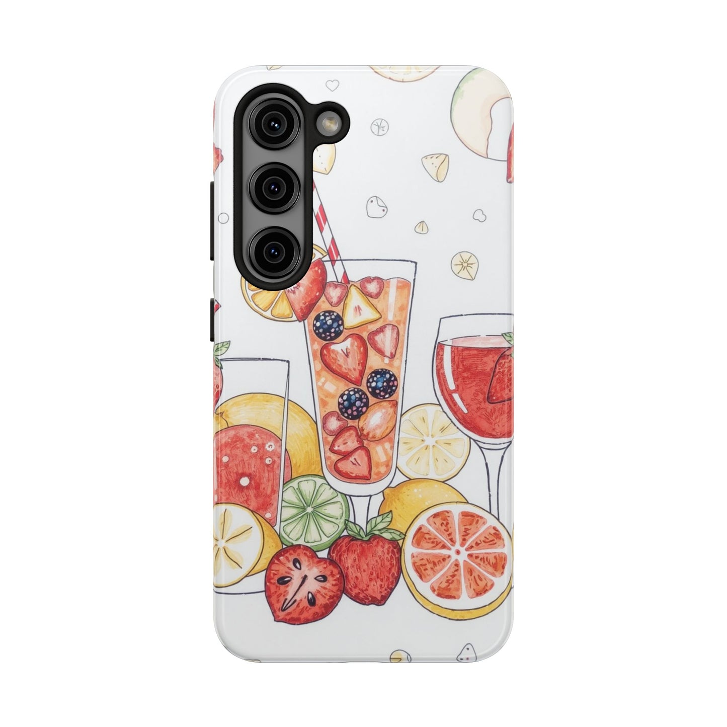 Colorful Fruit Cocktail Tough Phone Case - Perfect for Summer Vibes
