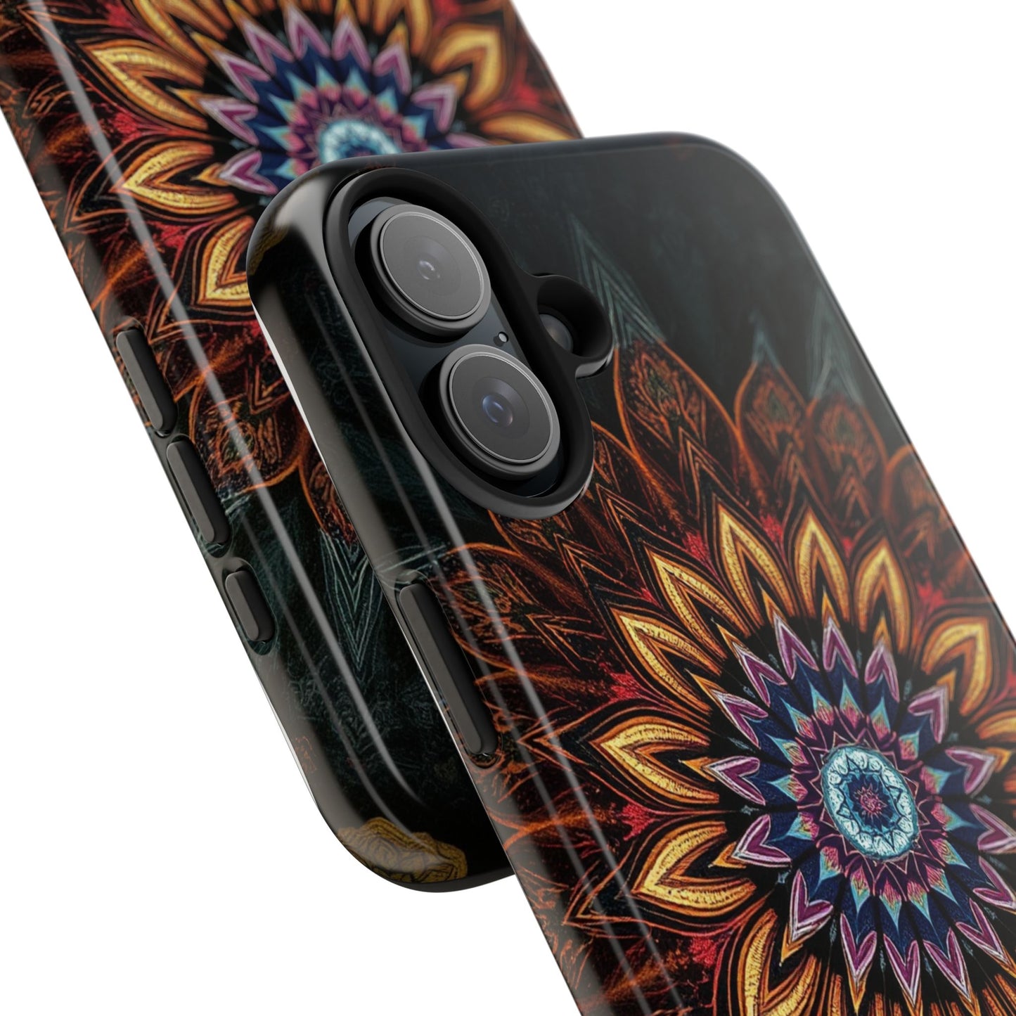 Mystic Mandala Tough Phone Case - Durable Protection with Artistic Design - for iPhone