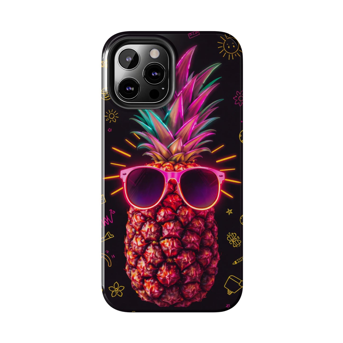 Tough Pineapple Phone Case - Cool, Vibrant Design Perfect for Summer Vibes