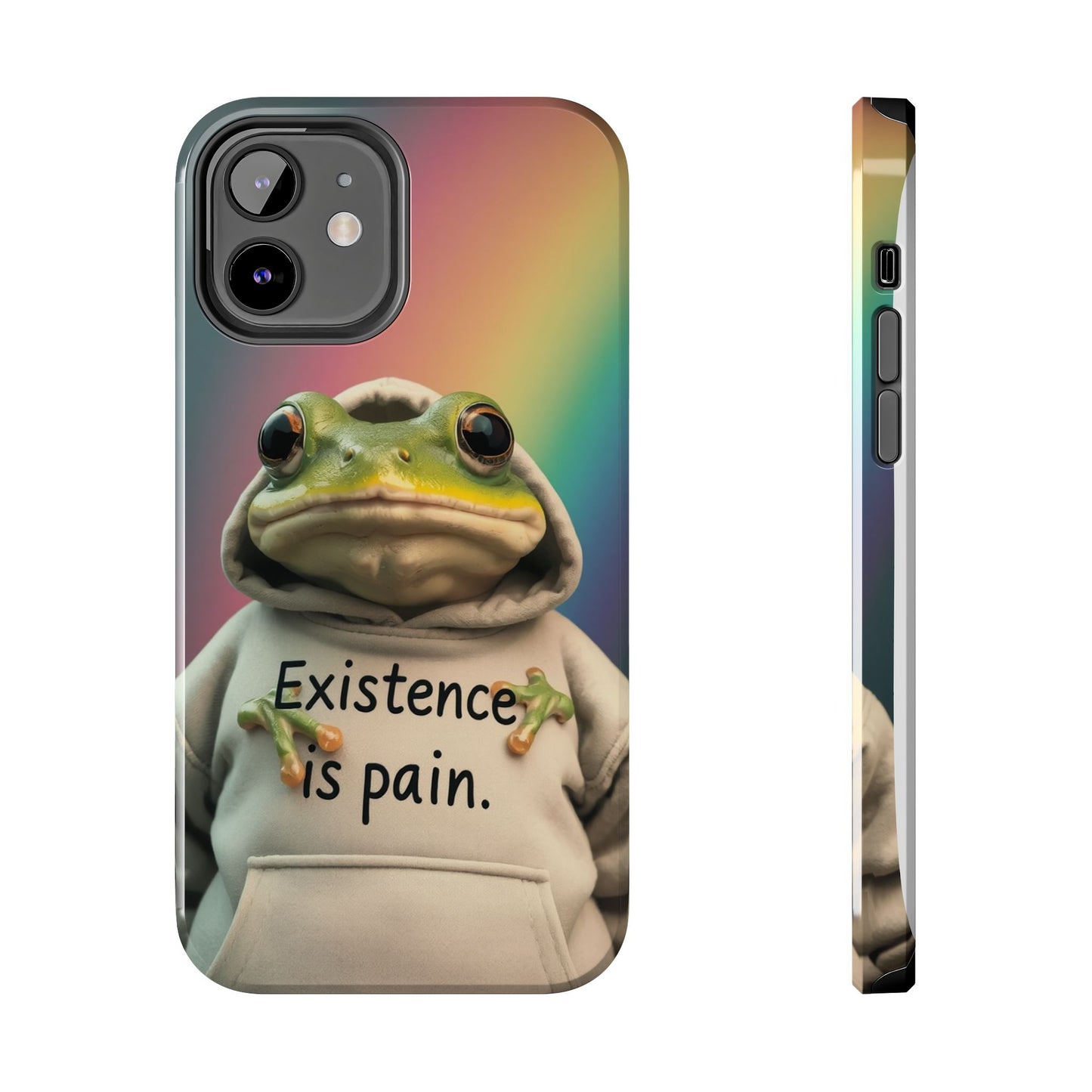 Existence is Pain Frog Phone Case - Tough & Stylish