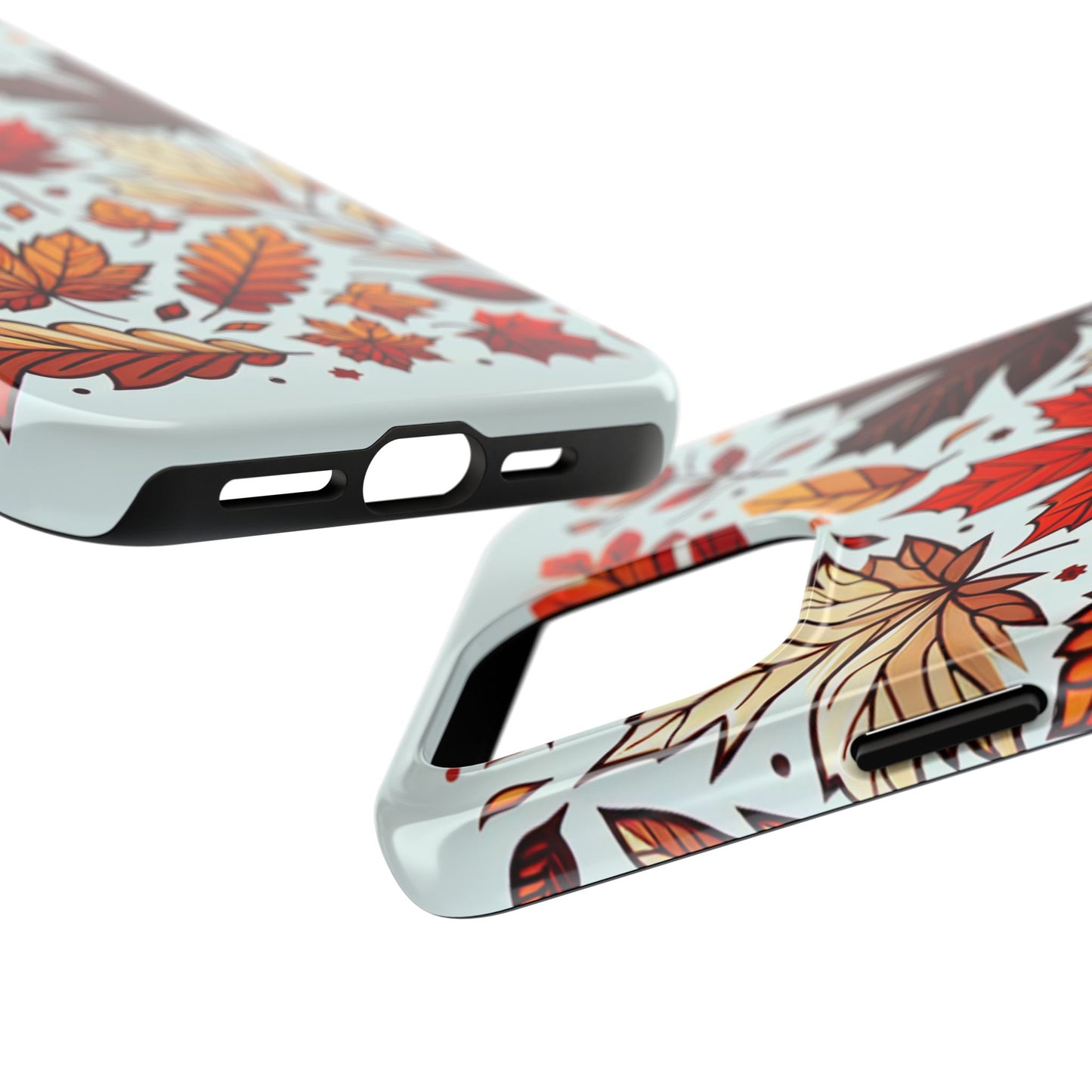 Autumn Leaves Tough Phone Case - Leaves Pattern - for iPhone