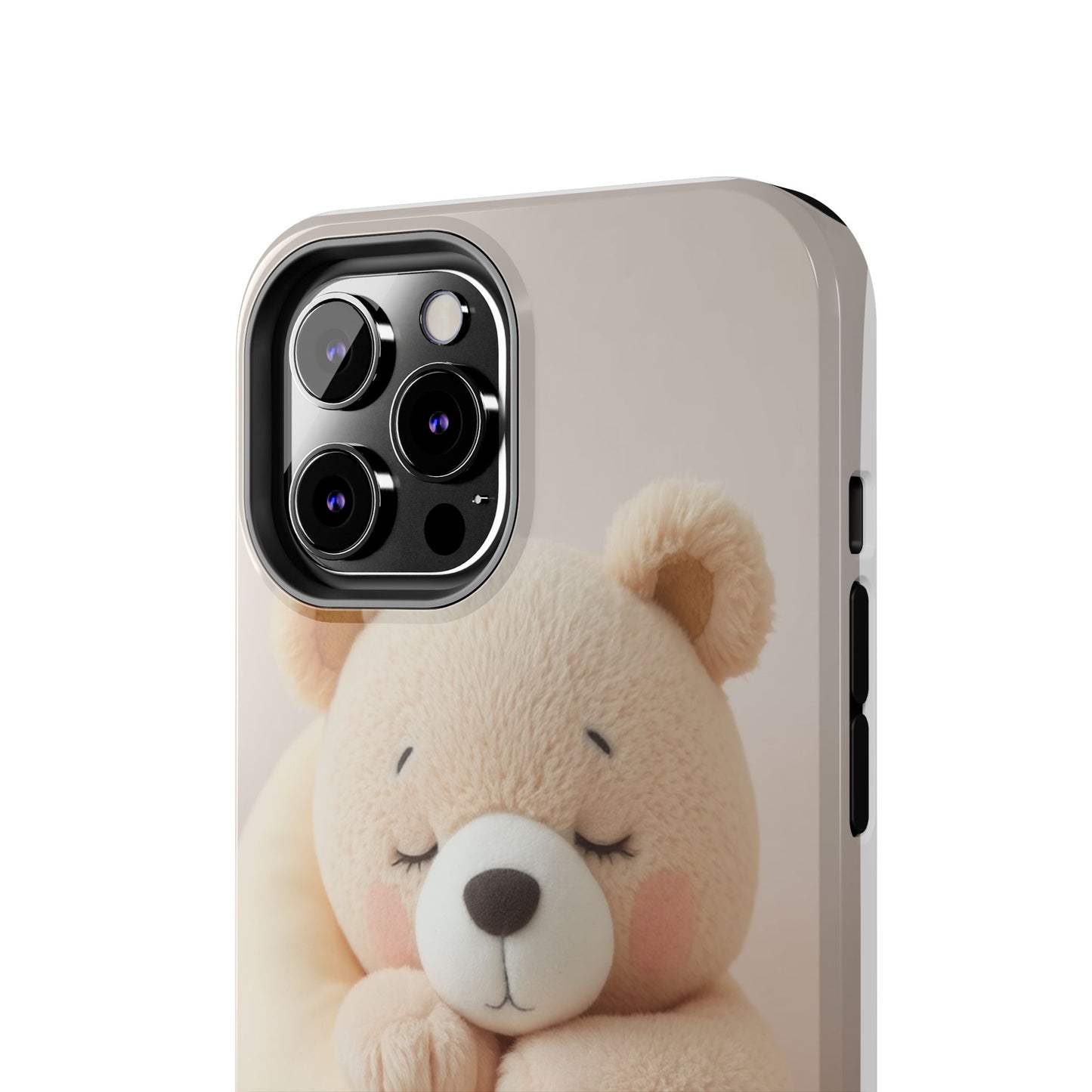 Cute Bear Tough Phone Case - Adorable Baby Animal Design for Kids & Adults