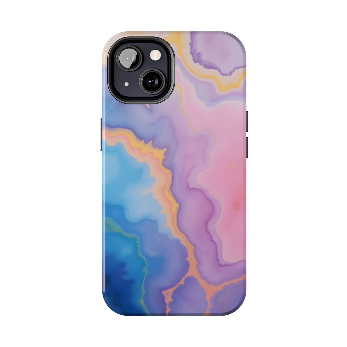 Watercolor Abstract Colors Tough Phone Case - Protective Cover for iPhone
