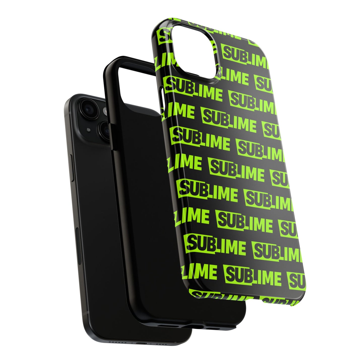 Sublime Text Pattern Tough Phone Case - Vibrant Protective Cover for iPhone