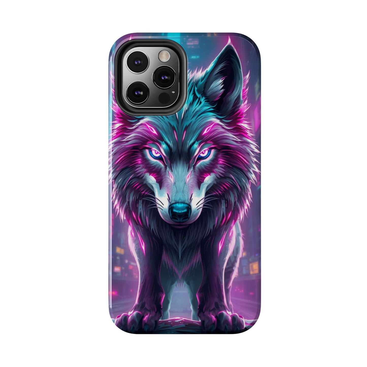 Fierce Wolf Phone Case - Tough & Vibrant Design for Animal Lovers