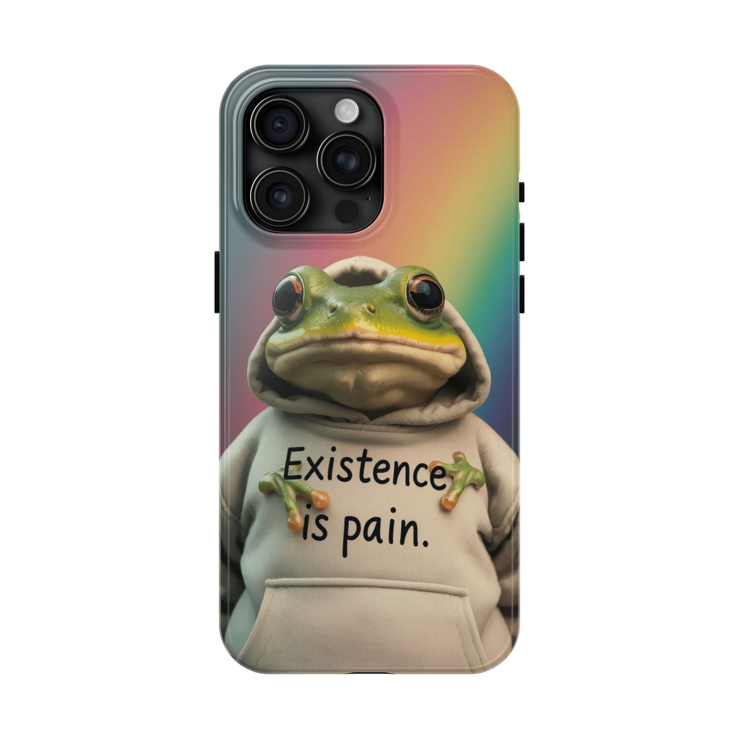 Existence is Pain Frog Phone Case - Tough & Stylish
