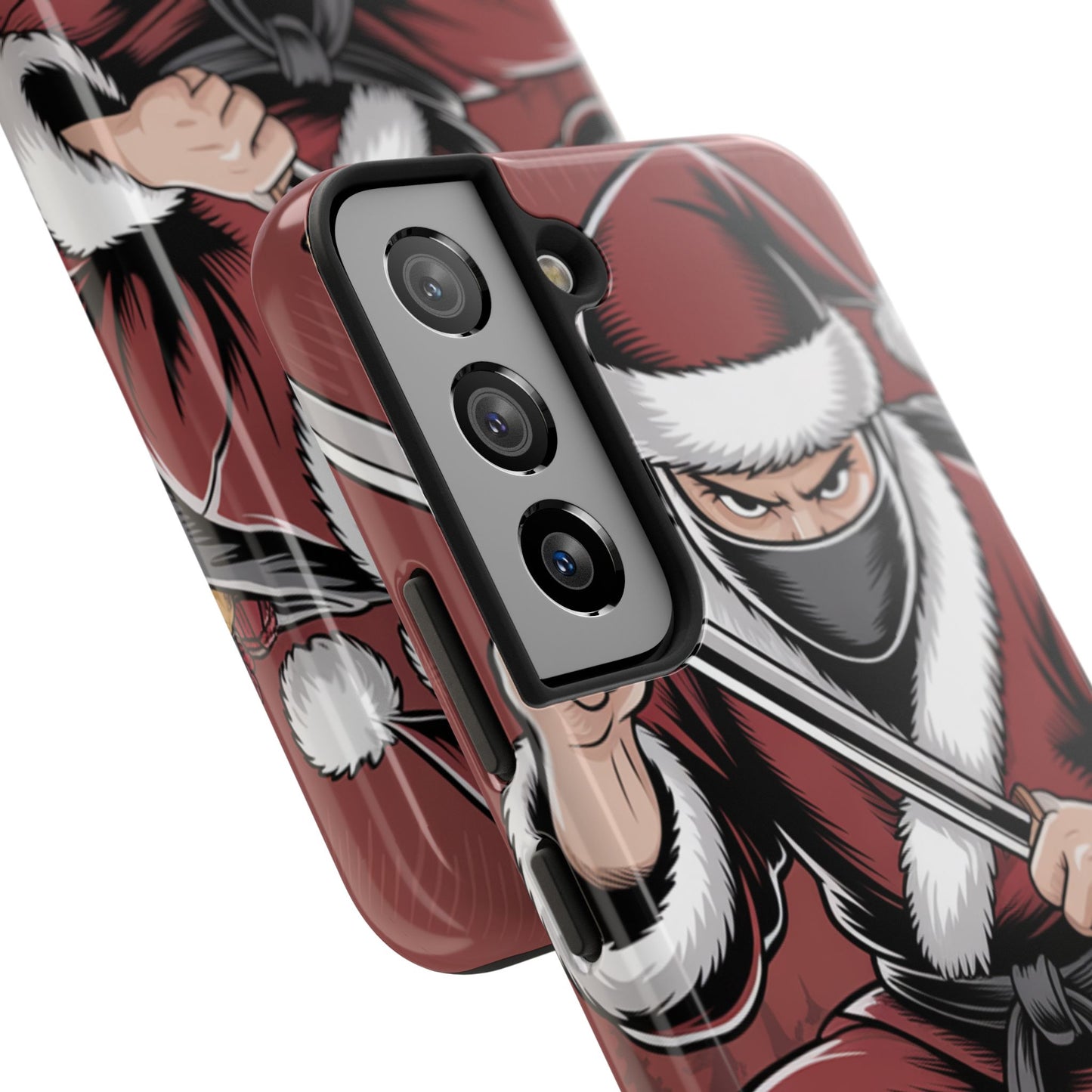 Ninja Santa Tough Phone Case | Durable Holiday Phone Cover for iPhone