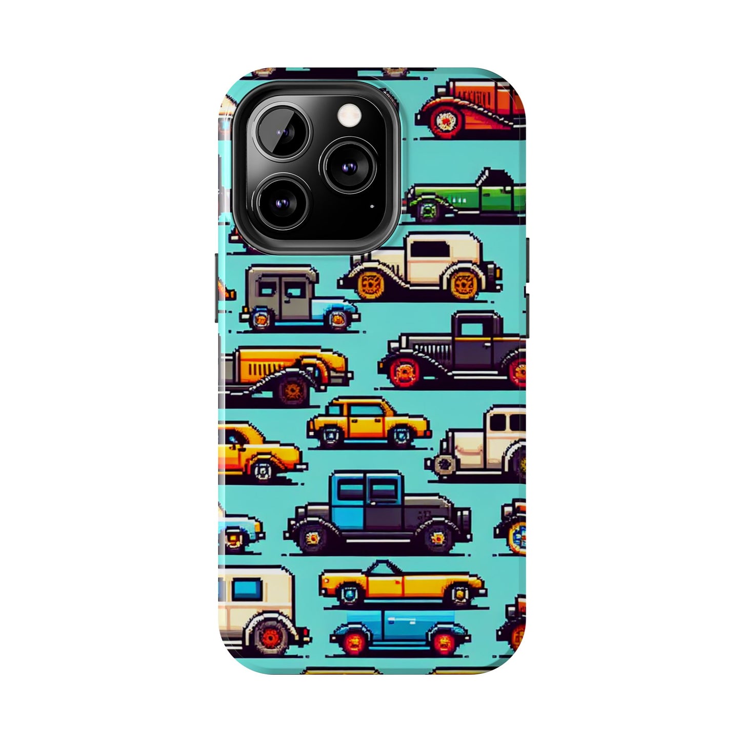 Retro Car Pixel Art Tough Phone Case - Durable & Stylish Protection - for iPhone