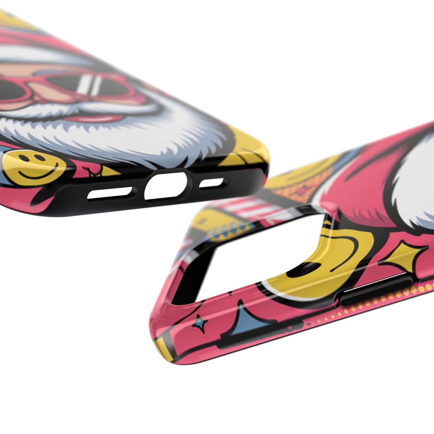 Pop Art Santa Sunglasses Tough Phone Case for Holiday Vibes