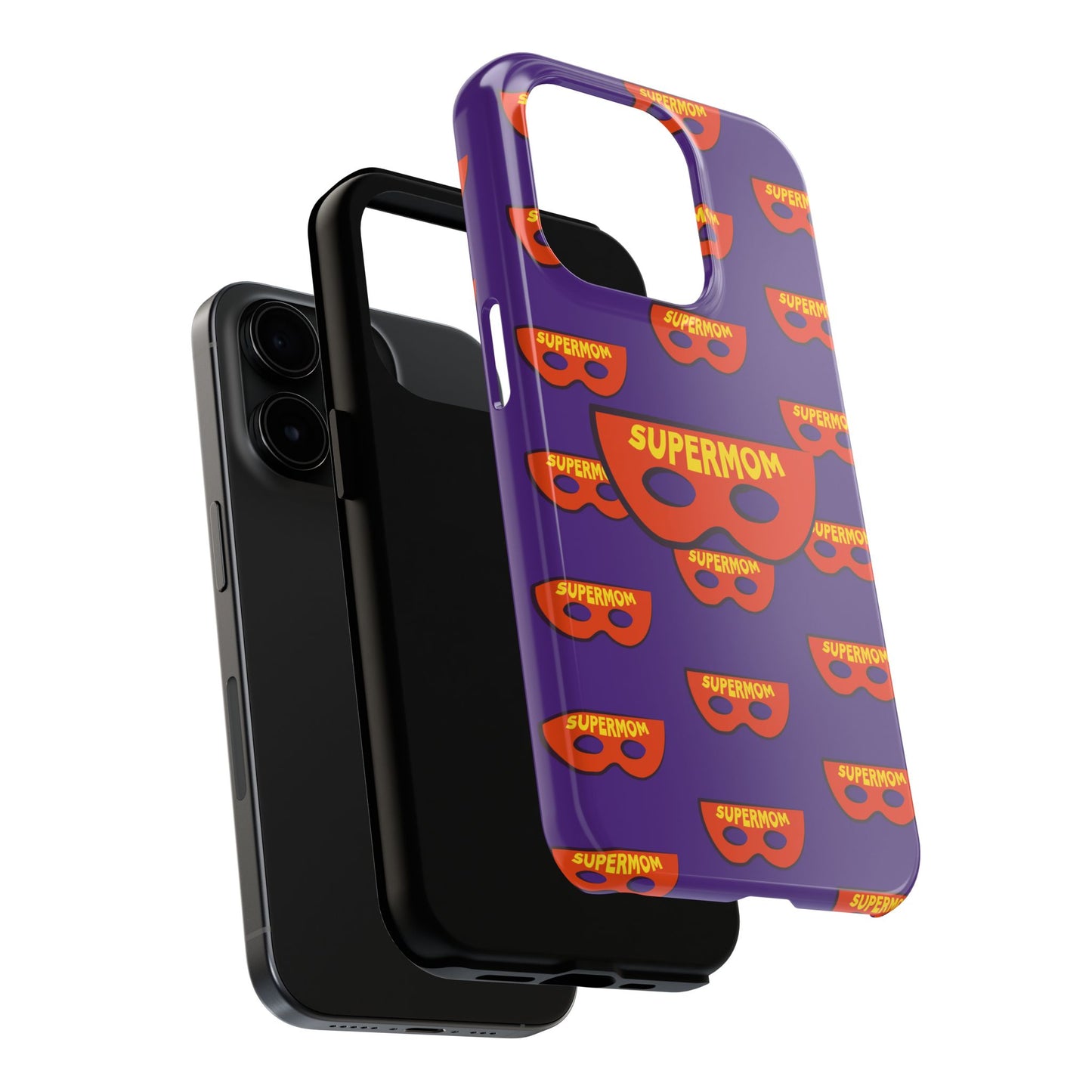 Supermom Tough Phone Case - Durable Protection with Fun Design - for iPhone