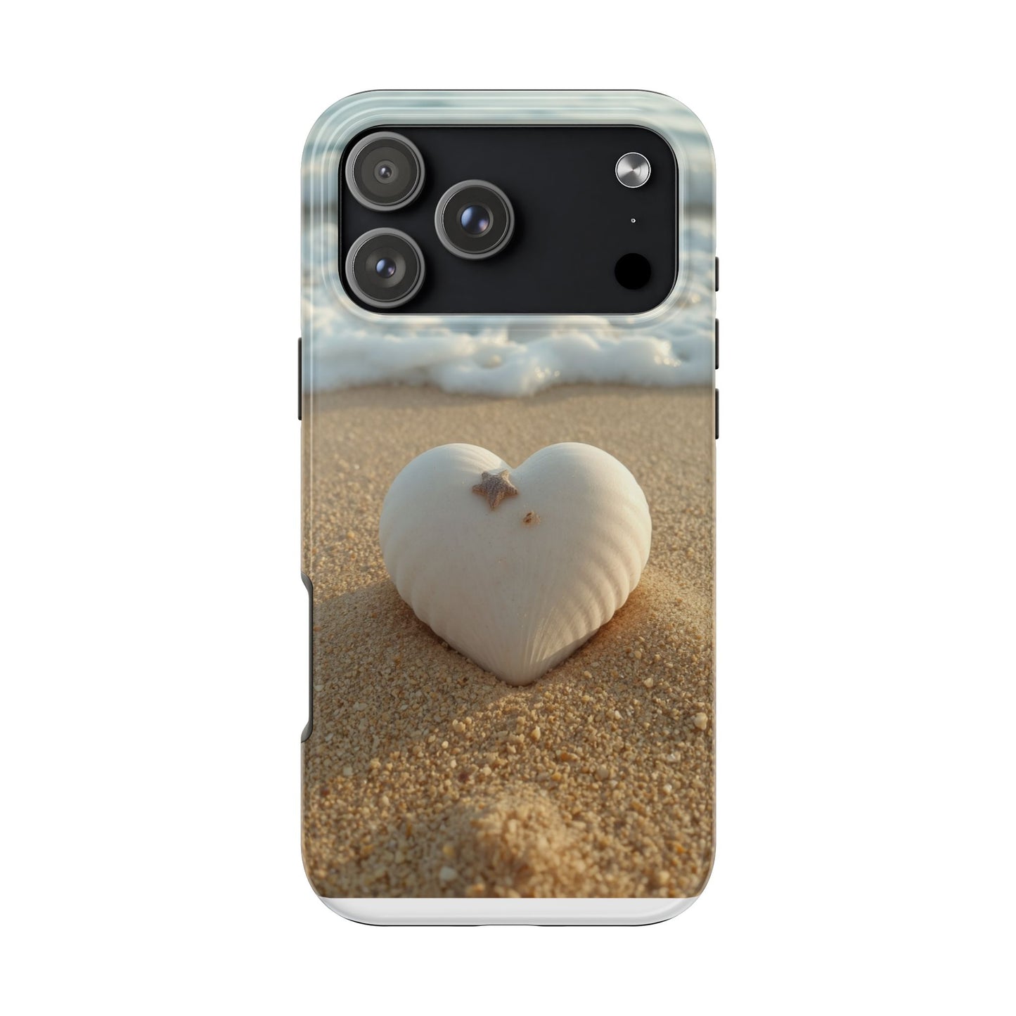 Heart Seashell Tough Phone Case for iPhone