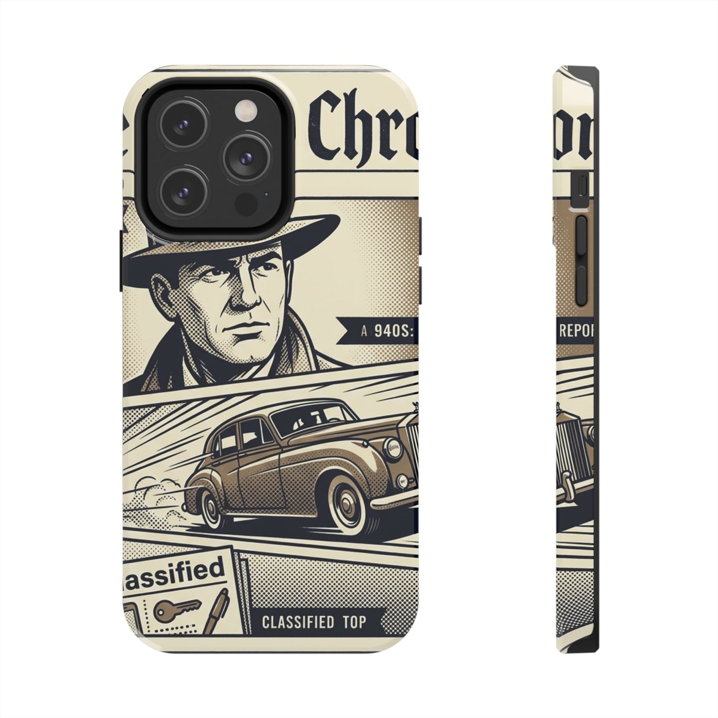 Old Newspaper Tough Phone Case