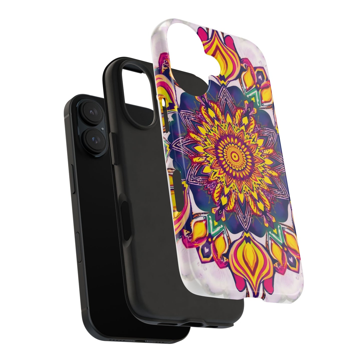 Vibrant Mandala Tough Phone Case - Boho Style Protection - for iPhone