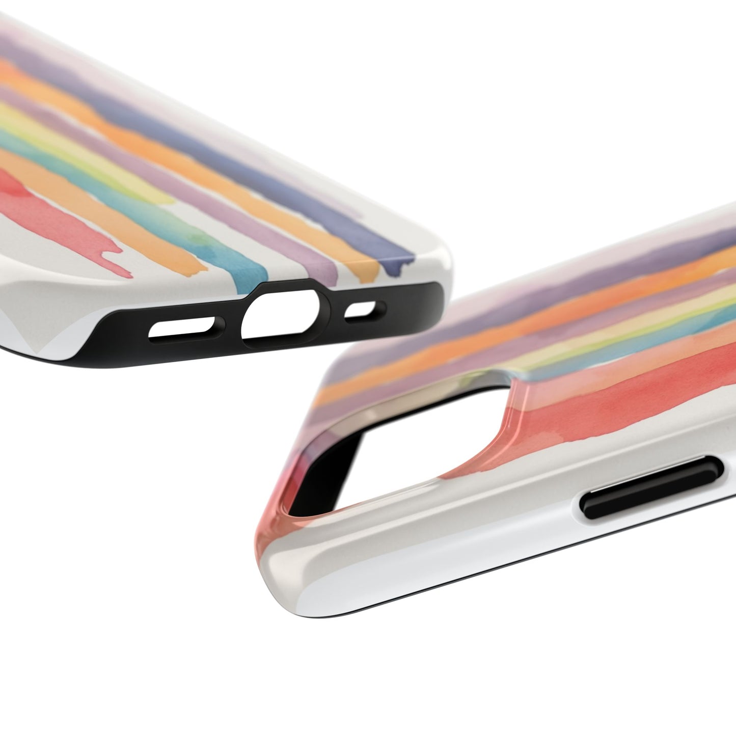 Colorful Watercolor Tough Phone Case - Stylish and Durable Cover for Creative Souls