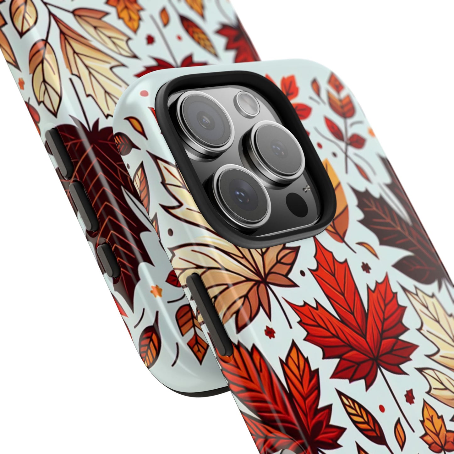 Autumn Leaves Tough Phone Case - Leaves Pattern - for iPhone