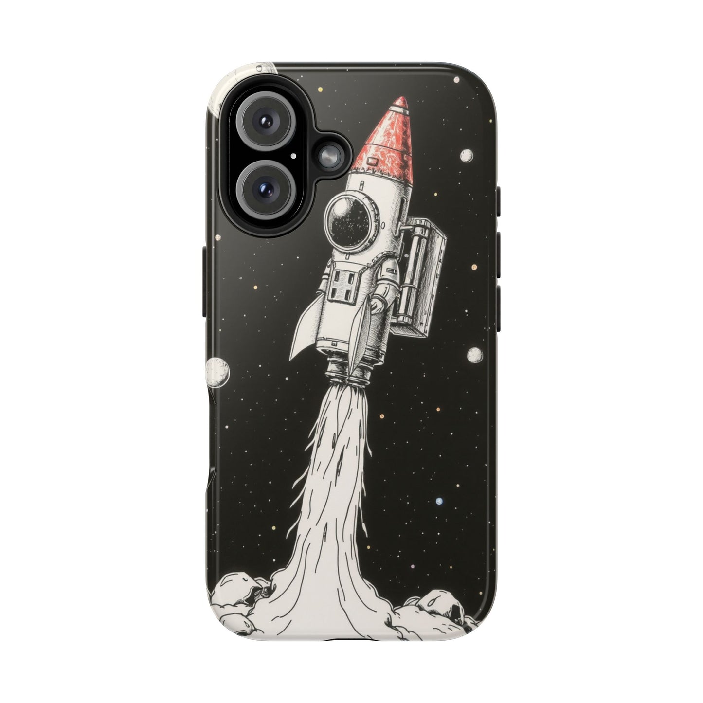 Cool Tough Phone Case for iPhone - Astro-Rocket Bond