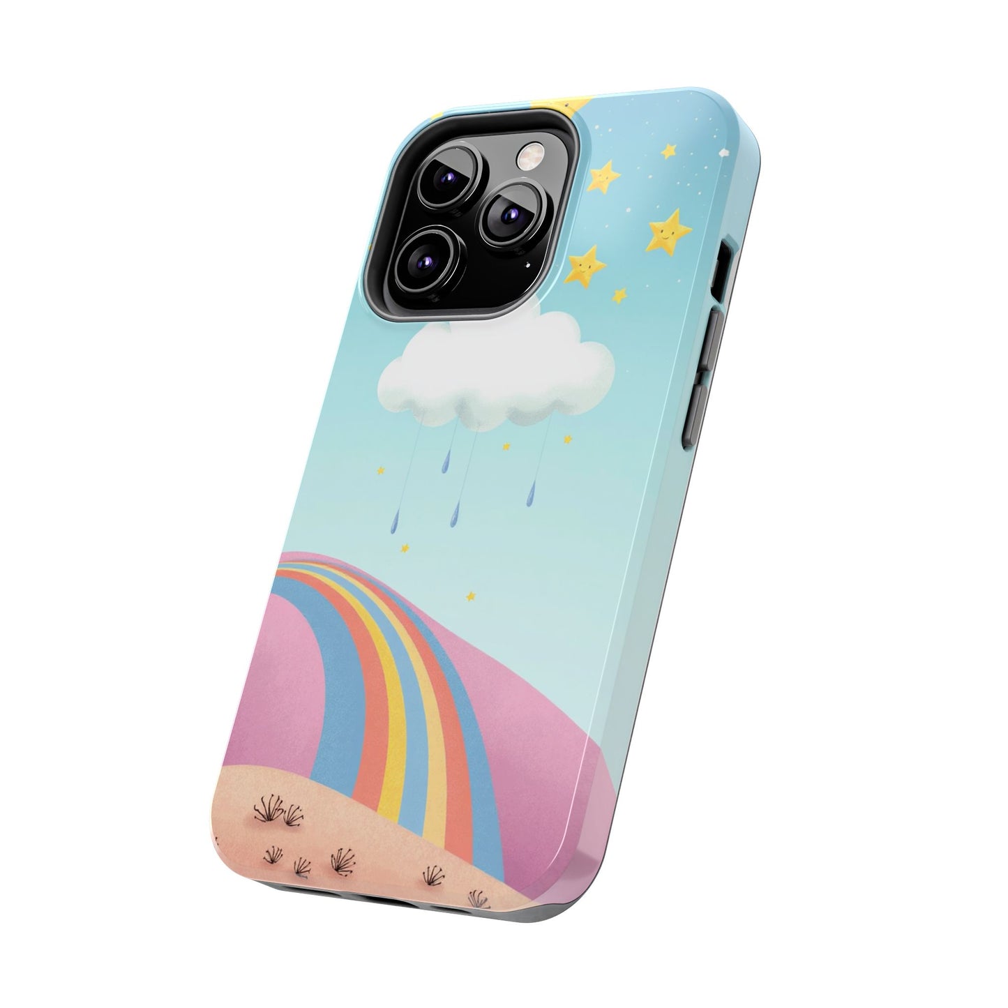 Colorful Rainbow Phone Case - Durable Tough Design for Adventurers