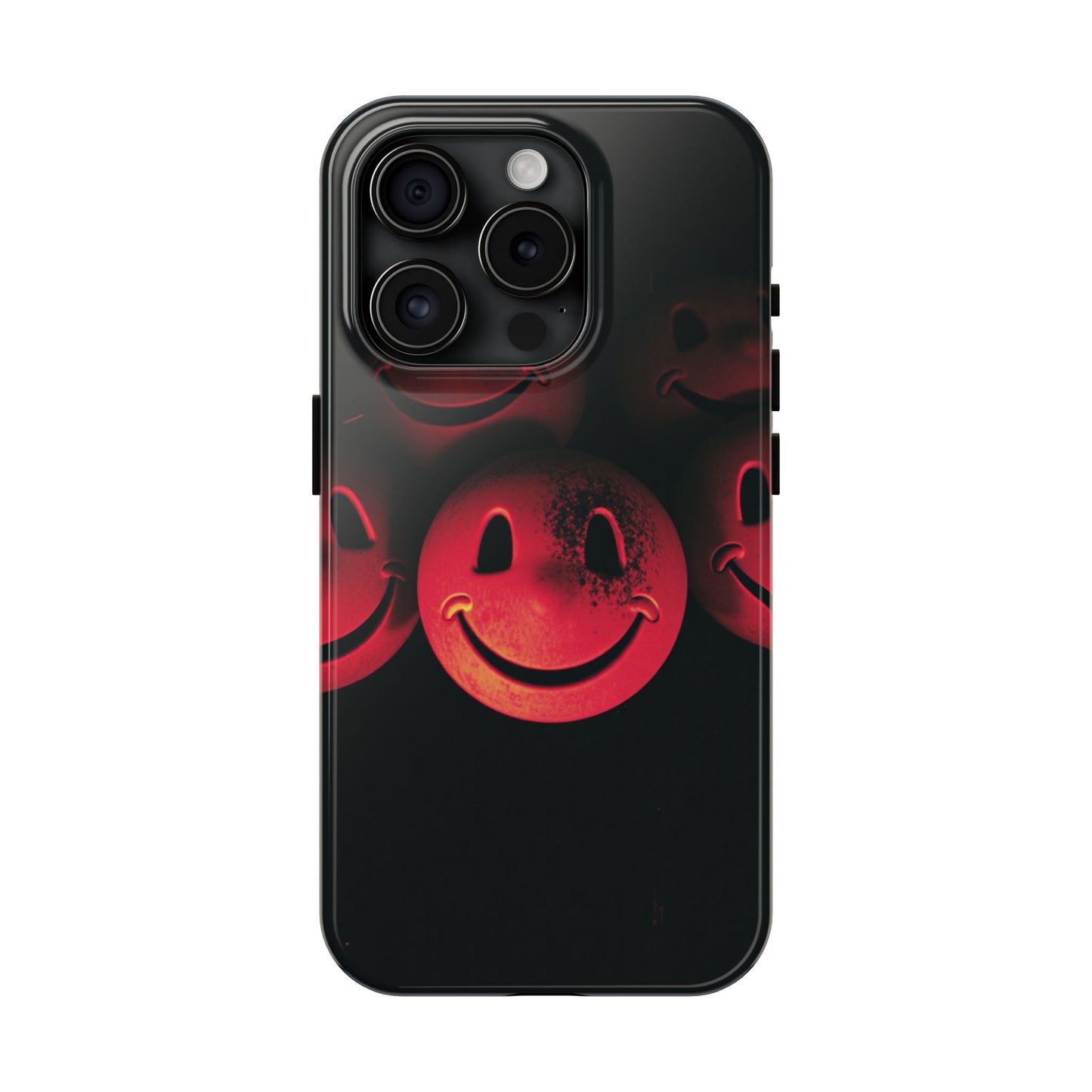 Smiley Face Tough Phone Case - Durable Protection with Fun Design