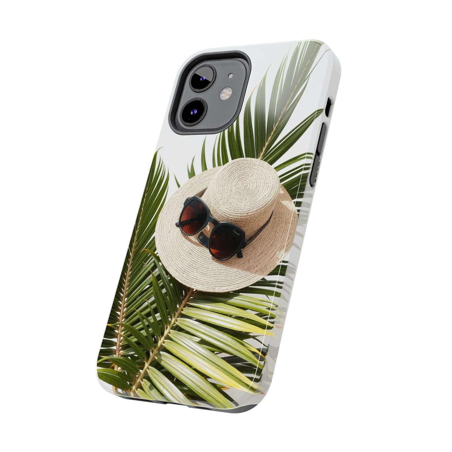 Tropical Phone Case - Summer Vibes with Hat & Sunglasses Design
