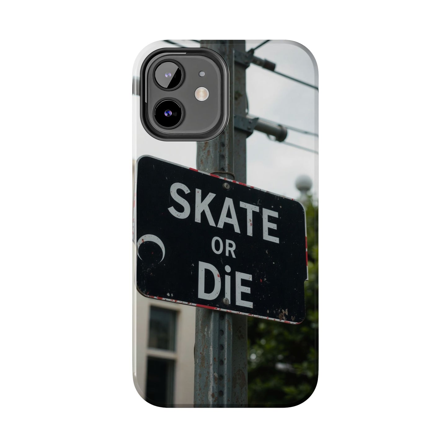 Black Sign Skate or Die Design - Tough Phone Case for iPhone
