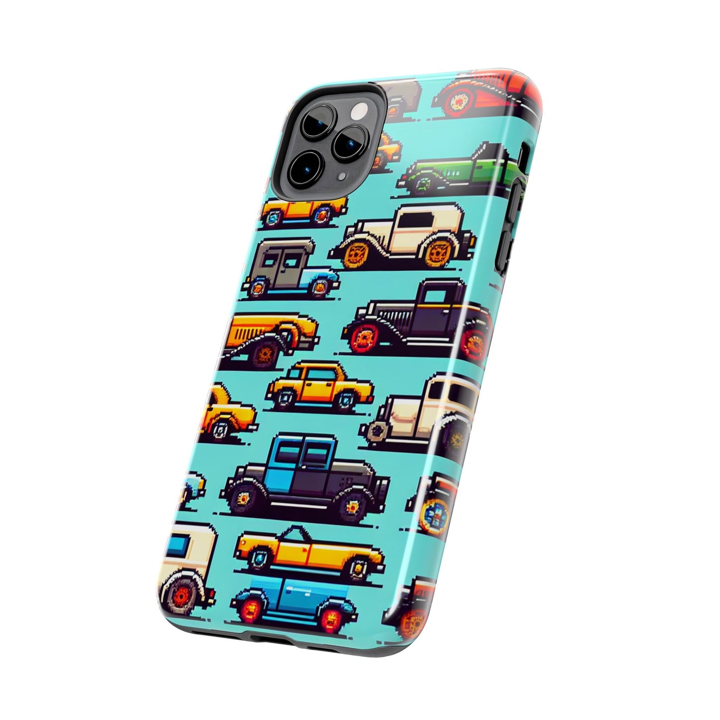 Retro Car Pixel Art Tough Phone Case - Durable & Stylish Protection - for iPhone