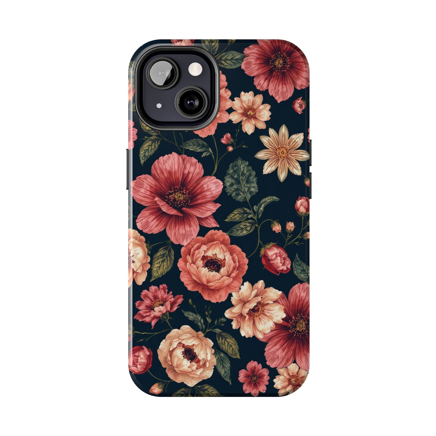 Spring Power! Floral Tough Phone Case - Durable Protection with Elegant Flower Design - for iPhone
