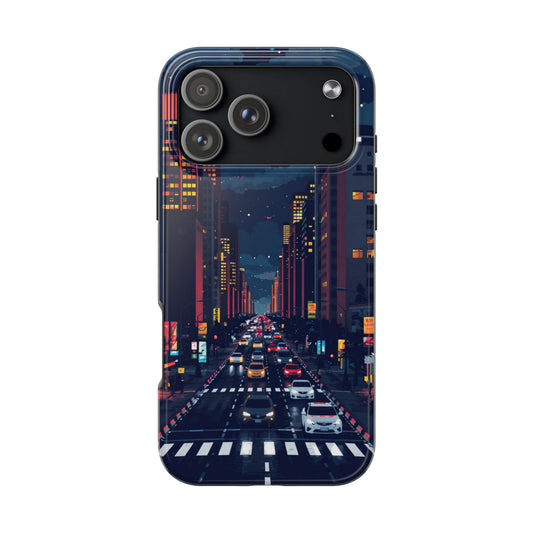 Urban Nightlife Tough Phone Case - Durable & Stylish Protection