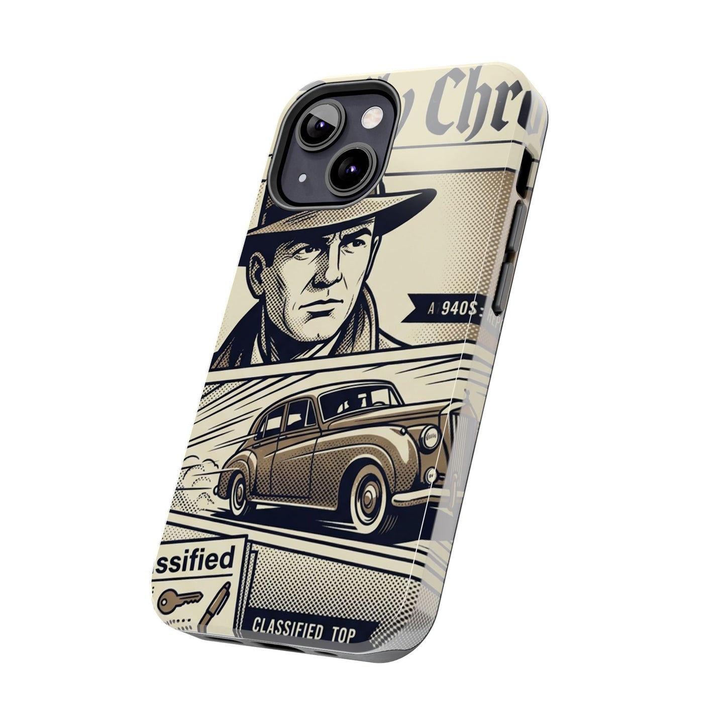 Old Newspaper Tough Phone Case