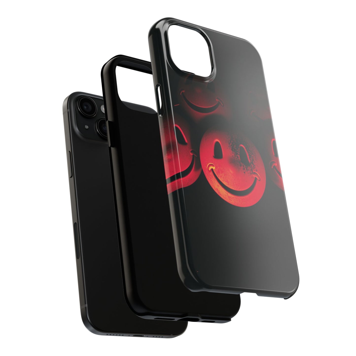 Smiley Face Tough Phone Case - Durable Protection with Fun Design