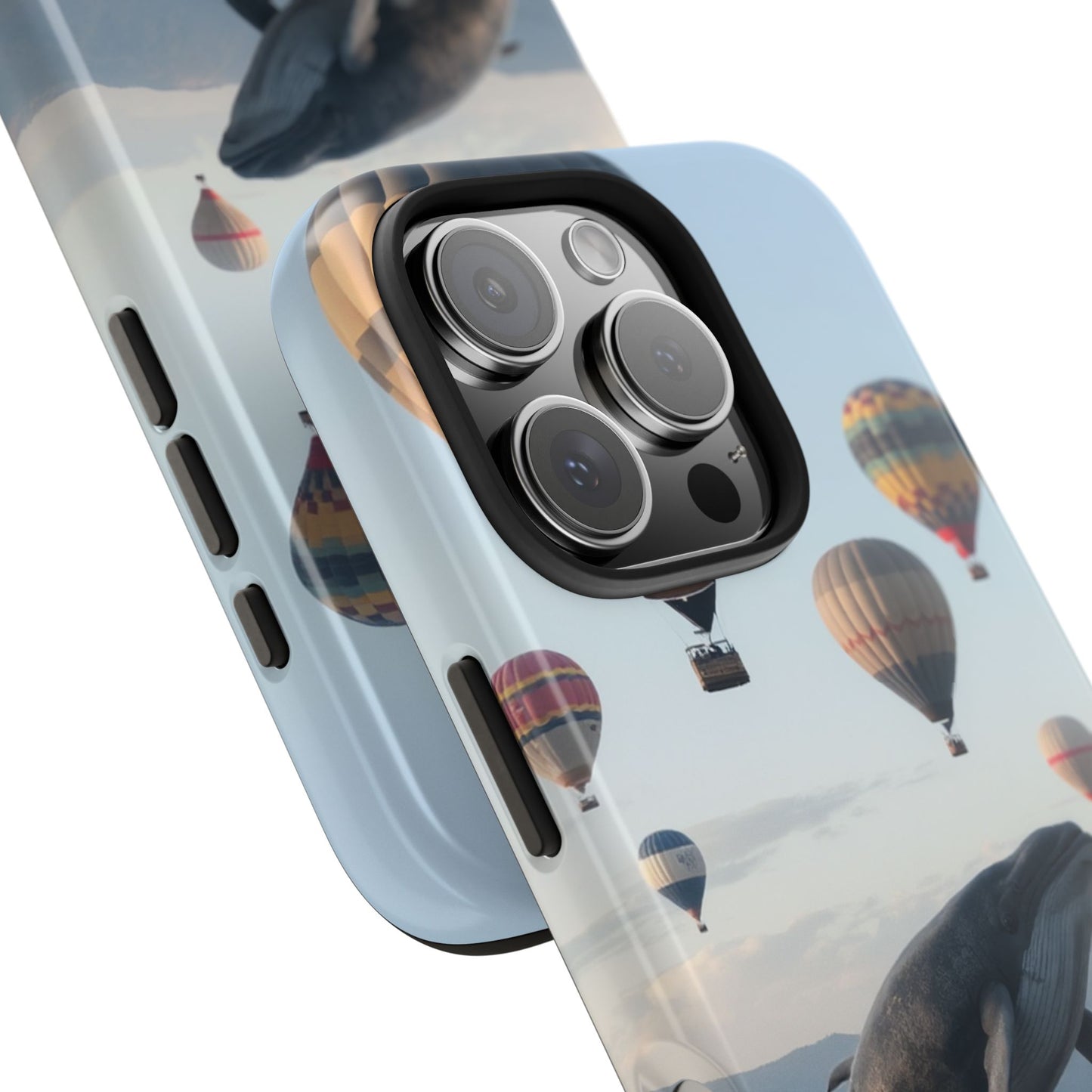Whale Hot Air Balloon Tough Phone Case - Adventure & Nature Lovers