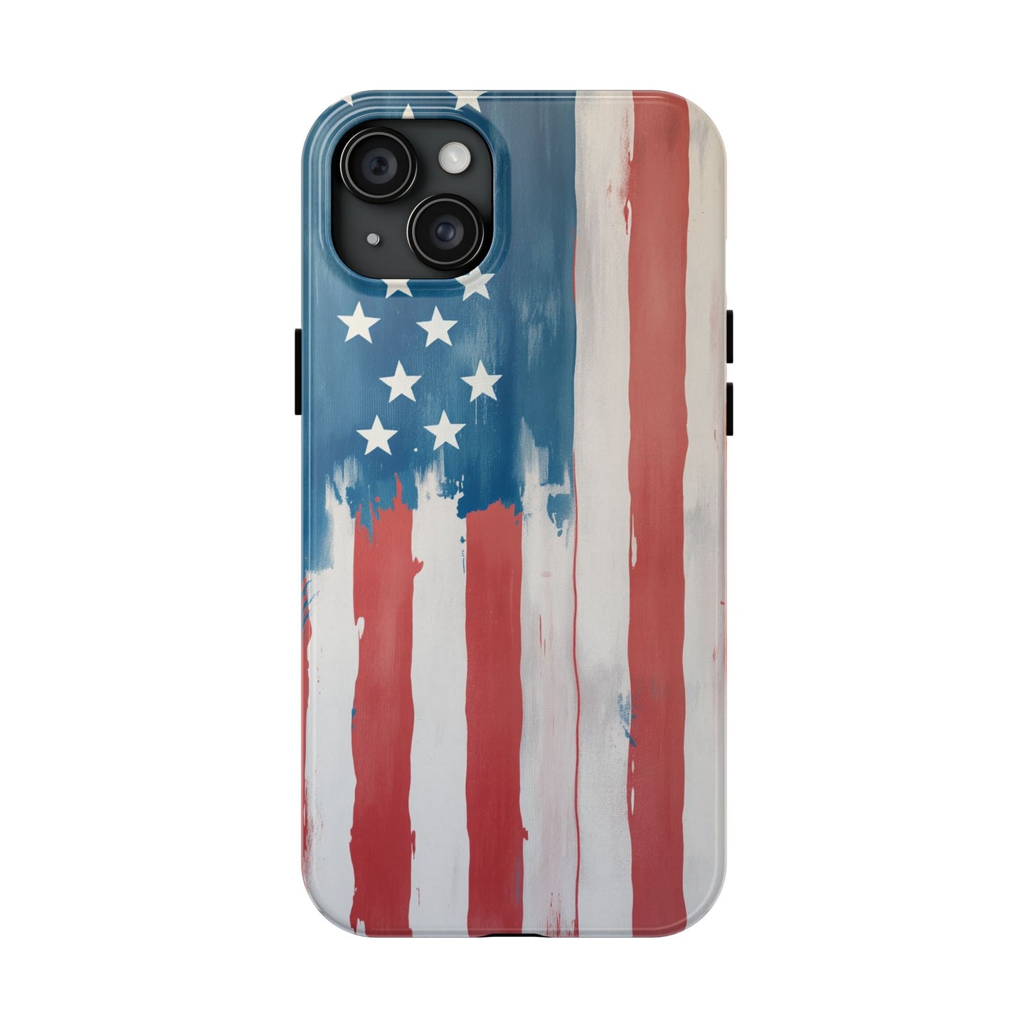 Patriotic Tough Phone Cases - Abstract USA Flag Design for Durable Protection - for iPhone