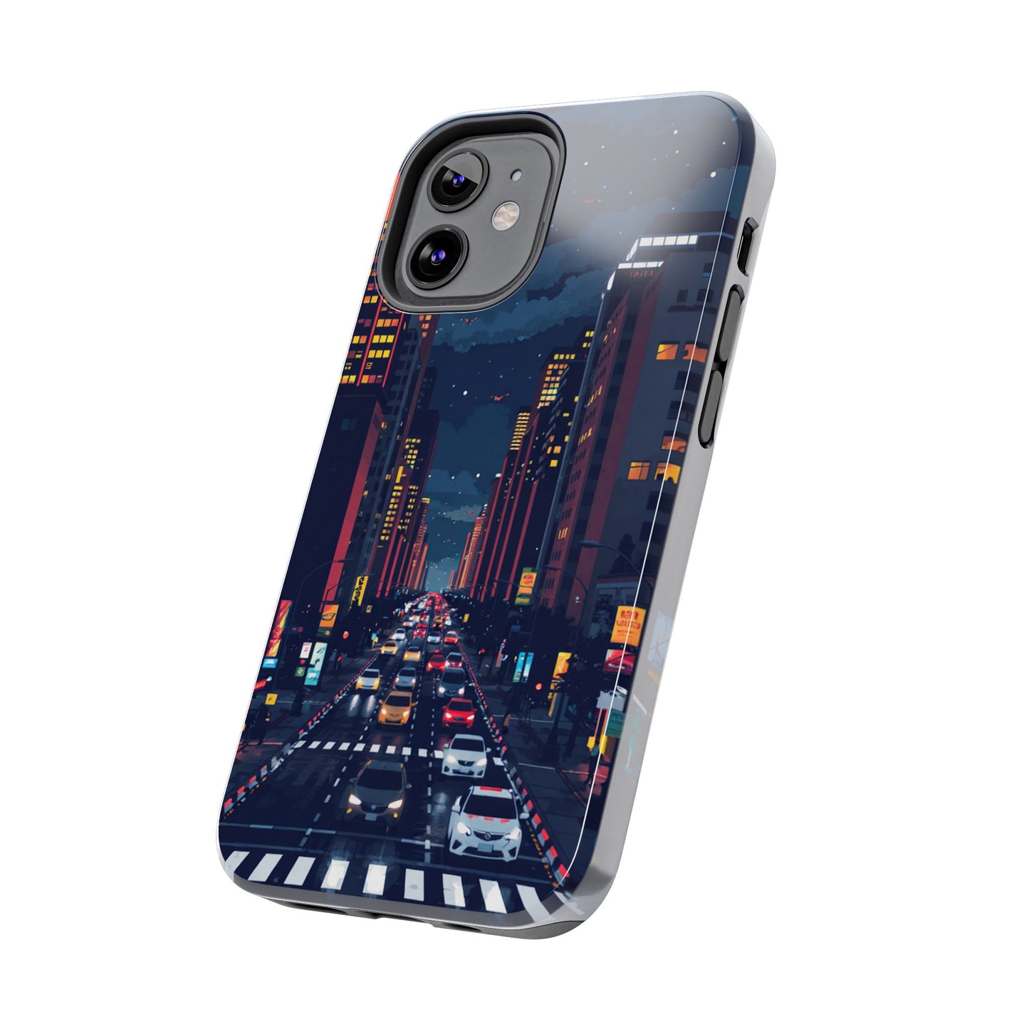 Urban Nightlife Tough Phone Case - Durable & Stylish Protection