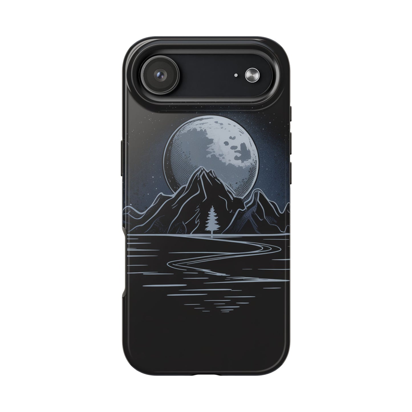 Moonlit Mountain Tough Phone Case Dark Fantasy