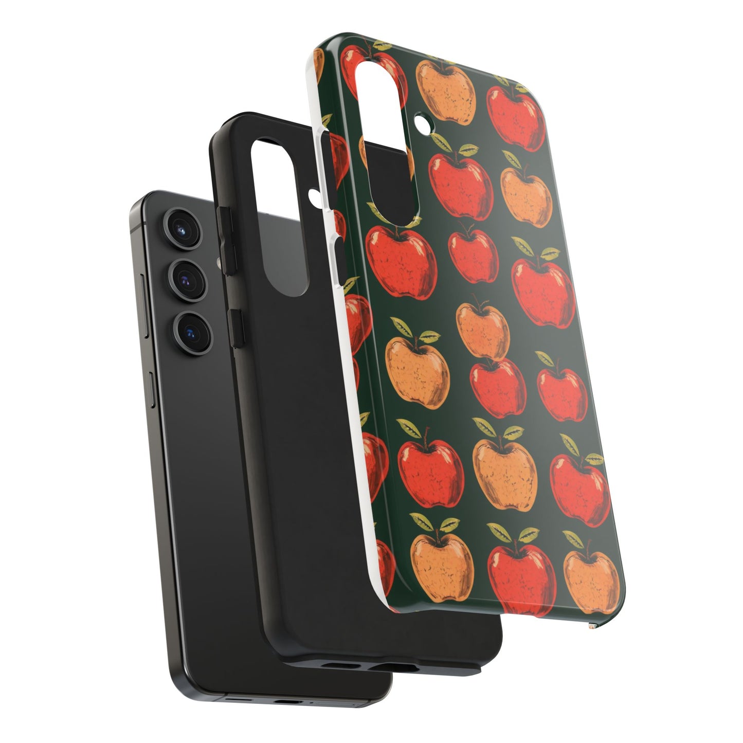 Apple Retro Pattern Tough Phone Case - Durable, Stylish, and Protective for Everyday Use - for iPhone