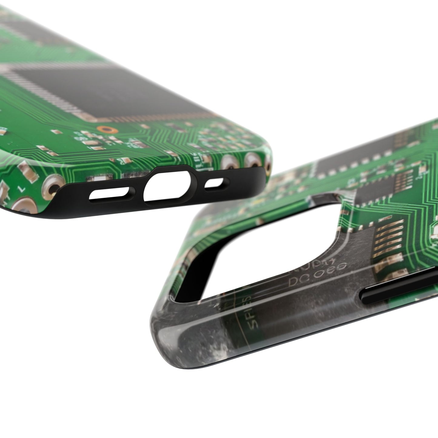 Circuit Board Tough Phone Case - Durable Tech Design
