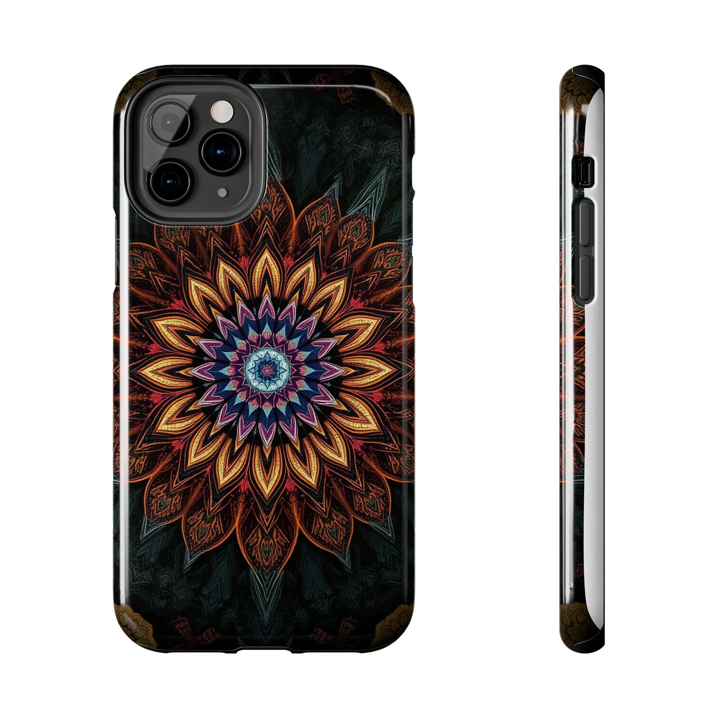 Mystic Mandala Tough Phone Case - Durable Protection with Artistic Design - for iPhone