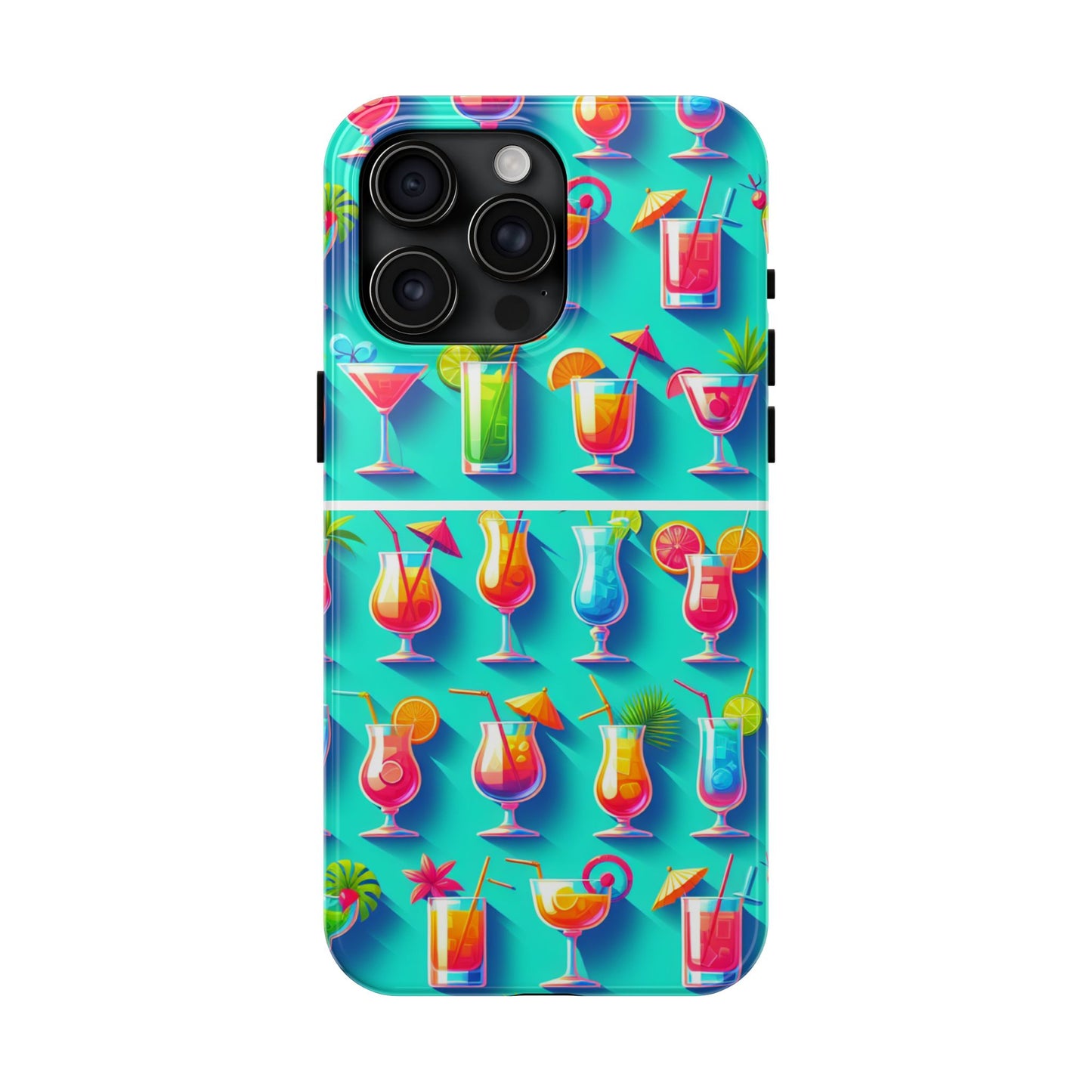 Cocktail Party Phone Case - Fun & Colorful Design for Summer Vibes - for iPhone