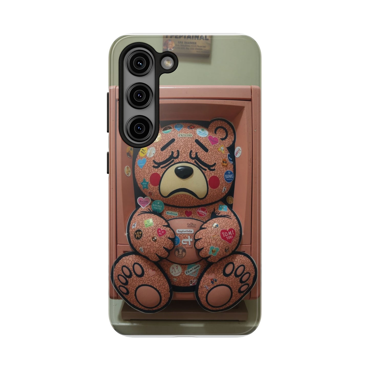 Cute Bear Tough Phone Case - Durable Protection with Fun Design