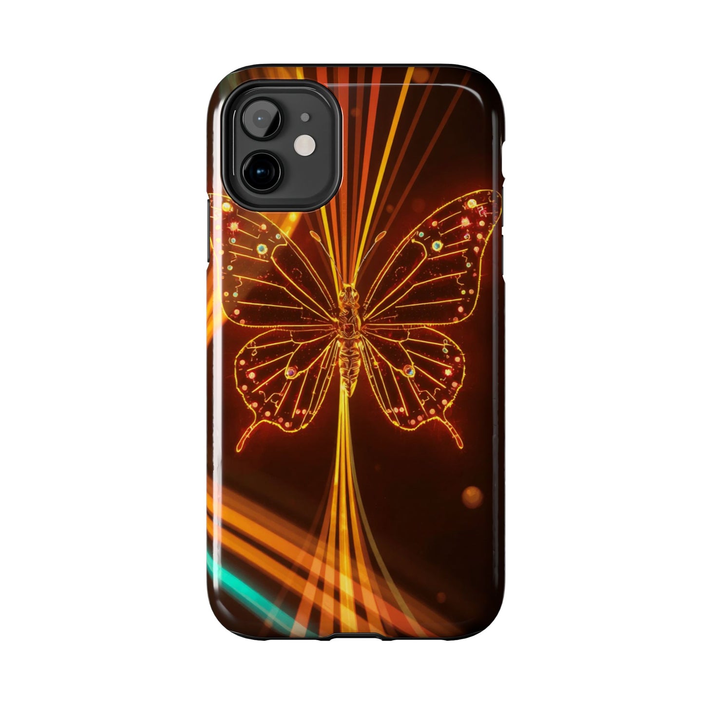 Elegant Butterfly Tough Phone Case - Stylish Protection for Nature Lovers