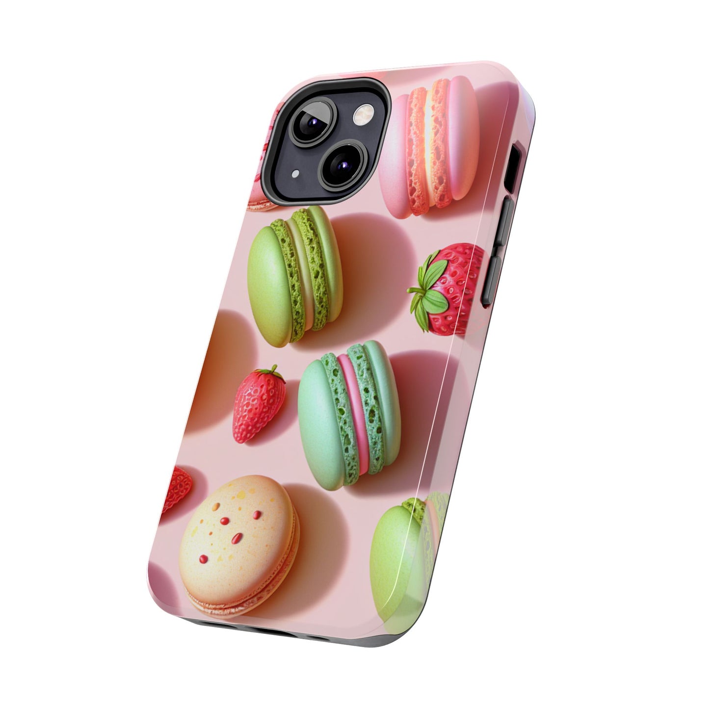 Macaron-Inspired Tough Phone Cases - Colorful Sweet Design - for iPhone