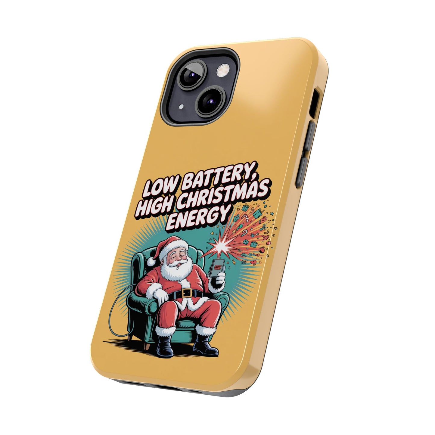 Santa Low Battery Phone Case " High Christmas Energy"